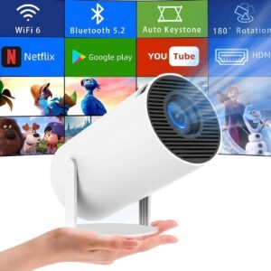 Ultra Bright 5000 Lumens Bluetooth Projector for Home, 4K Support | Brightest in Segment | 635cm Max Screen